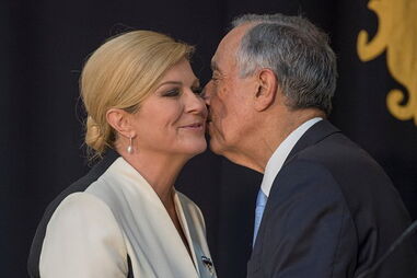Presidente croata na visita a Portugal em maio de 2018