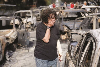 Chamas deixaram cenário de pesadelo em Mati