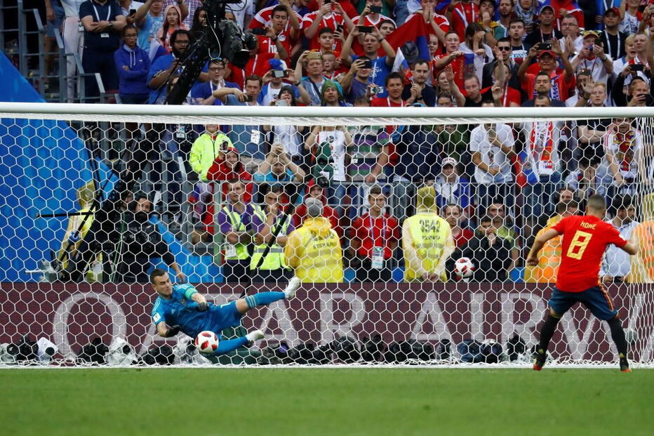 Seleção espanhola falhou duas grandes penalidades