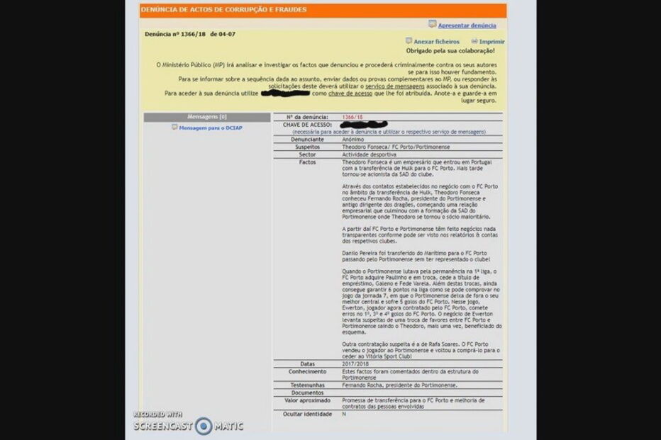 MP recebe denúncia anónima que envolve FC Porto e Portimonense
