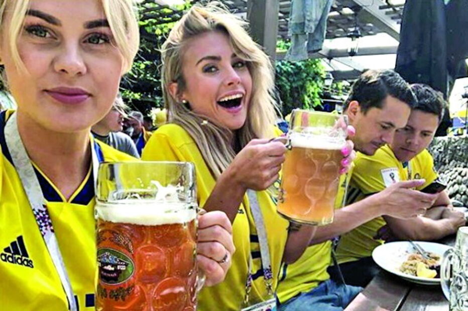 Suecas vibram com vitória da selecção no Mundial da Rússia