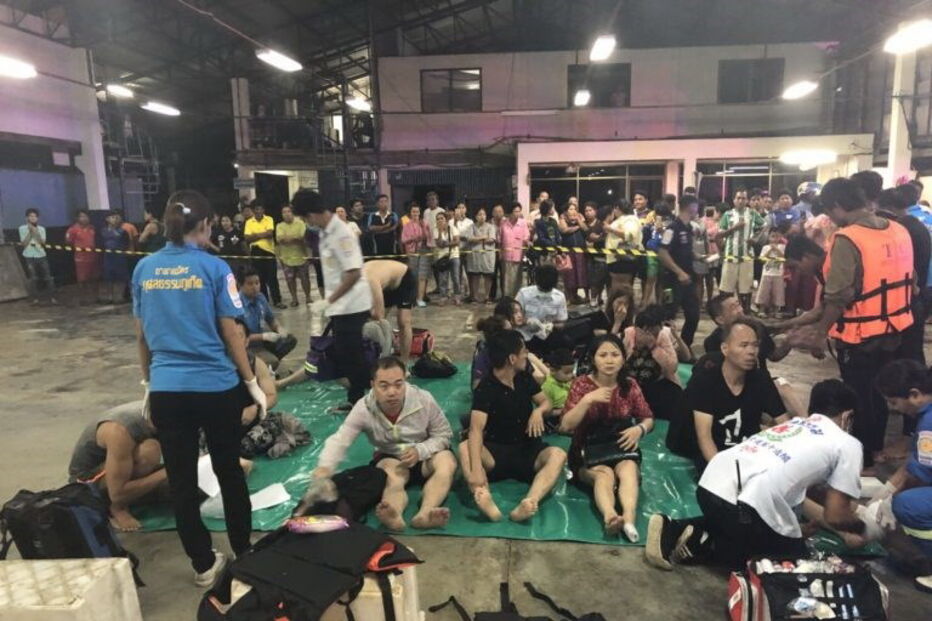 Sete turistas desaparecidos em naufrágio na Tailândia 