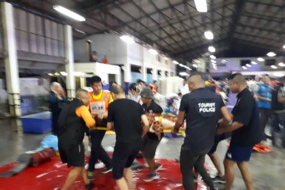 Sete turistas desaparecidos em naufrágio na Tailândia 