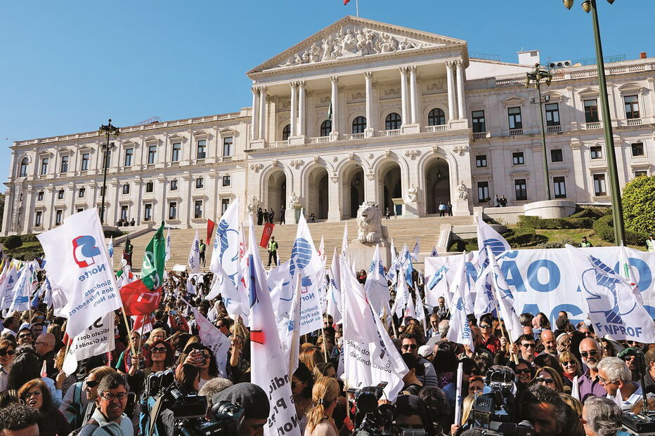 Professores em greve