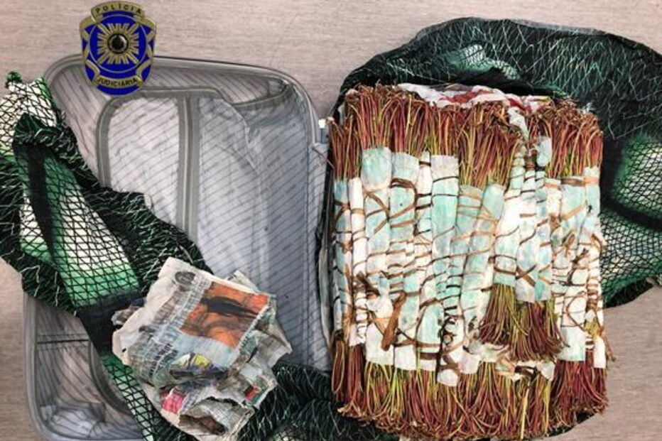 Droga estava em duas malas 