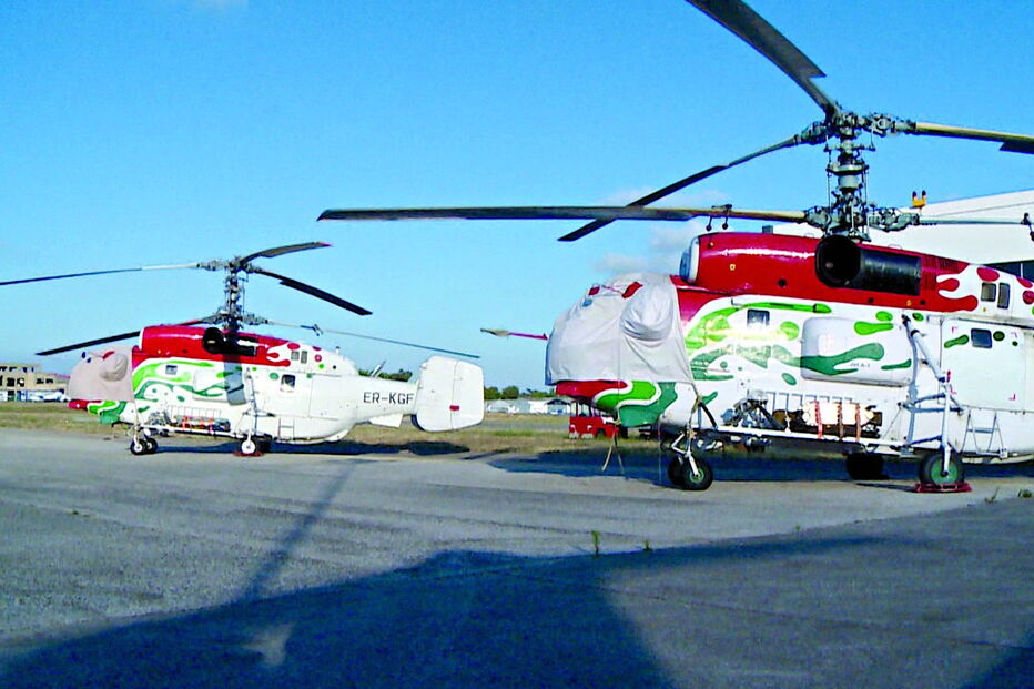 Helicópteros Kamov também foram empenhados para prevenção no sul