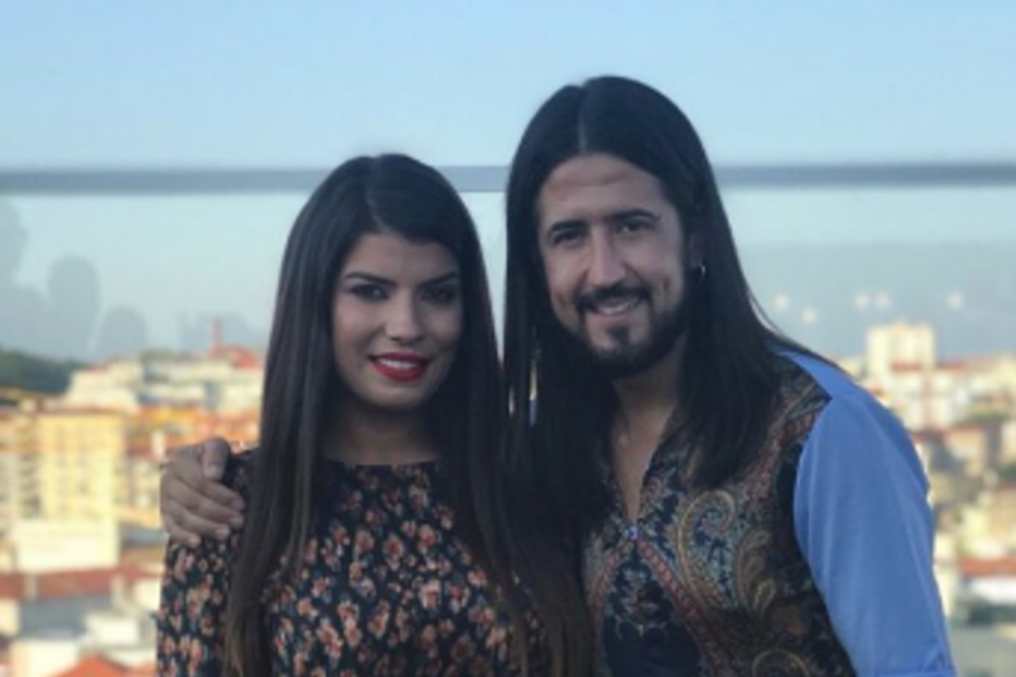 Sofia Sousa e César Matoso na apresentação do livro de Fanny 