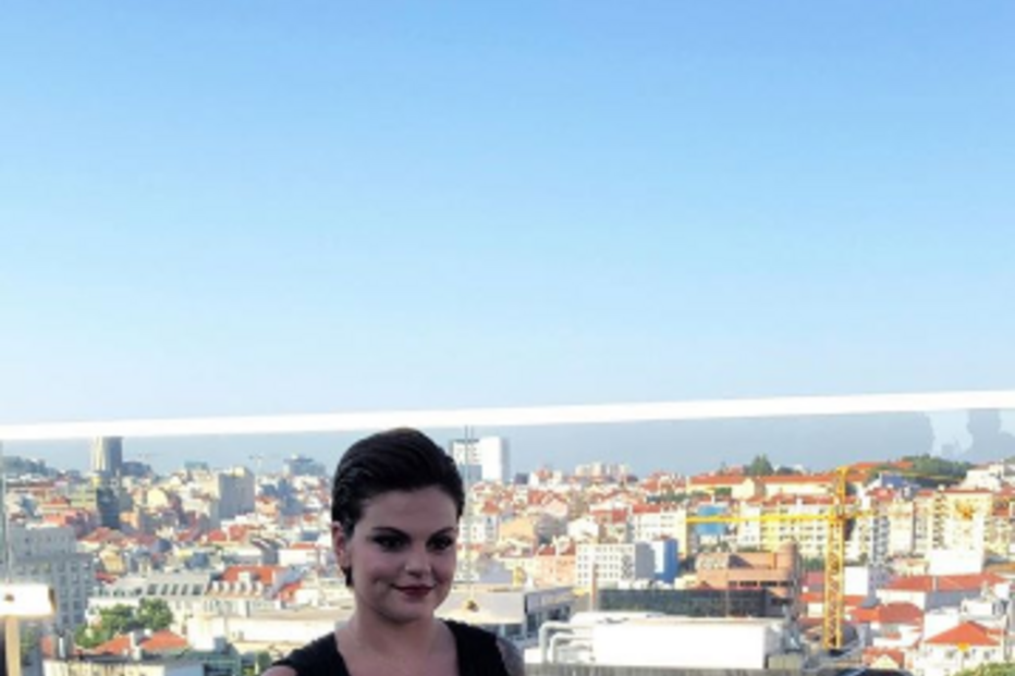 Fanny Rodrigues durante a apresentação do seu livro