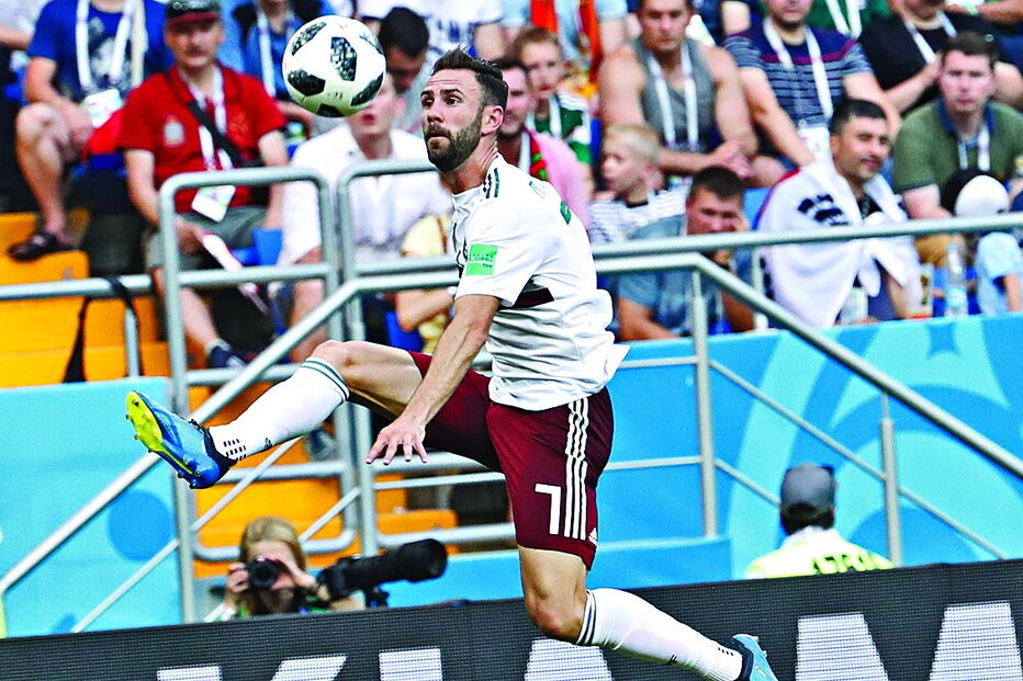 Miguel Layún esteve em destaque pela seleção do México no Mundial a decorrer na Rússia