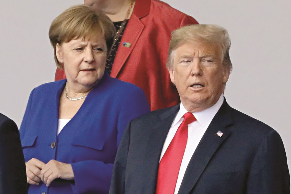 Donald Trump e Angela Merkel