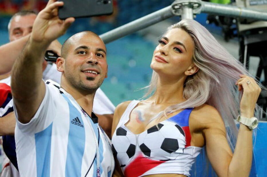 Mulheres nas bancadas dos jogos do Mundial