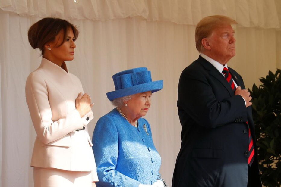 Donald Trump conhece a rainha