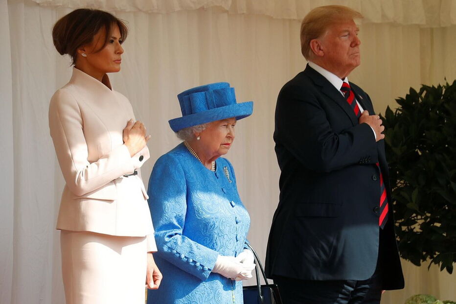 Donald Trump conhece a rainha