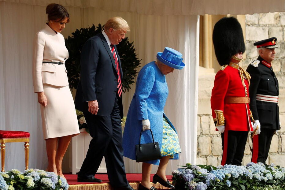 Donald Trump conhece a rainha