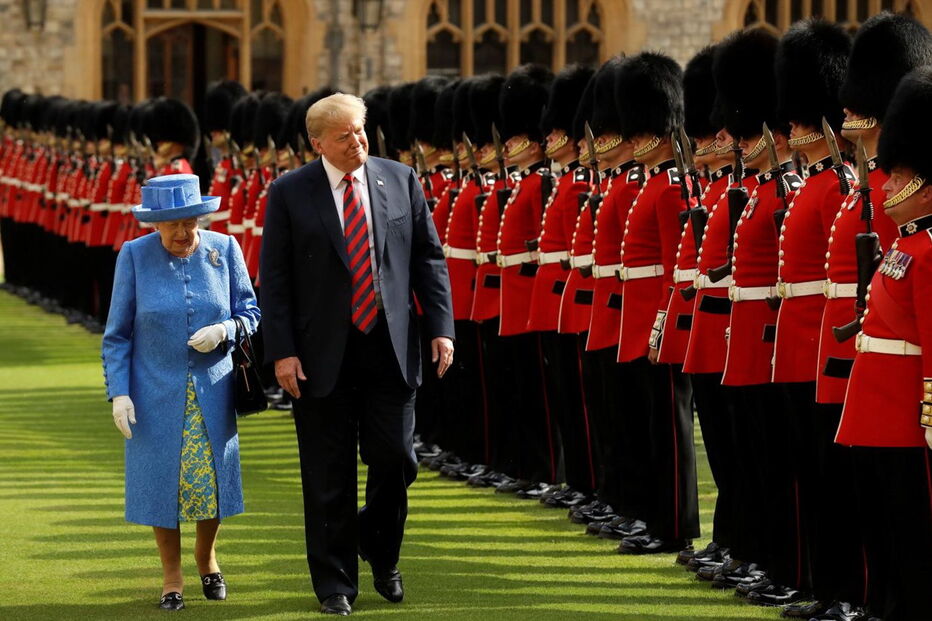 Donald Trump conhece a rainha