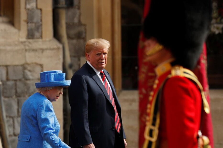Donald Trump conhece a rainha