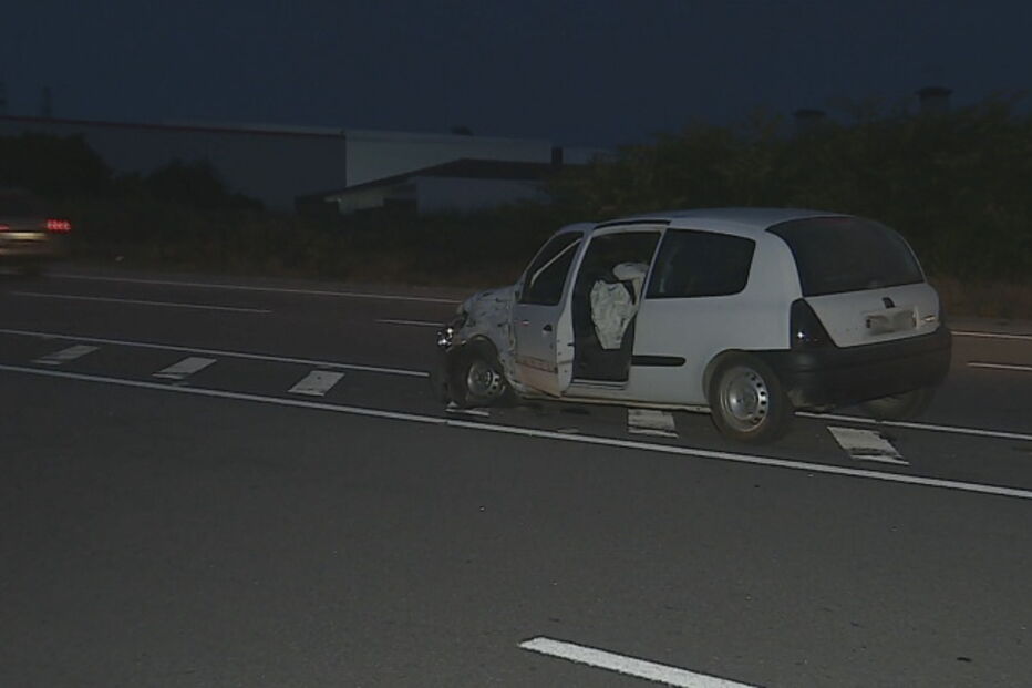 Carro do violador em fuga