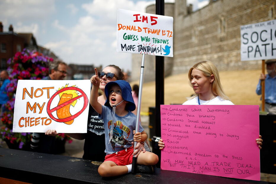 Alguns dos protestos aconteceram perto do Castelo de Windsor