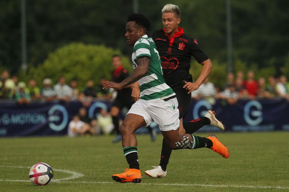 Jogo do Sporting contra o Neuchatel Xamax