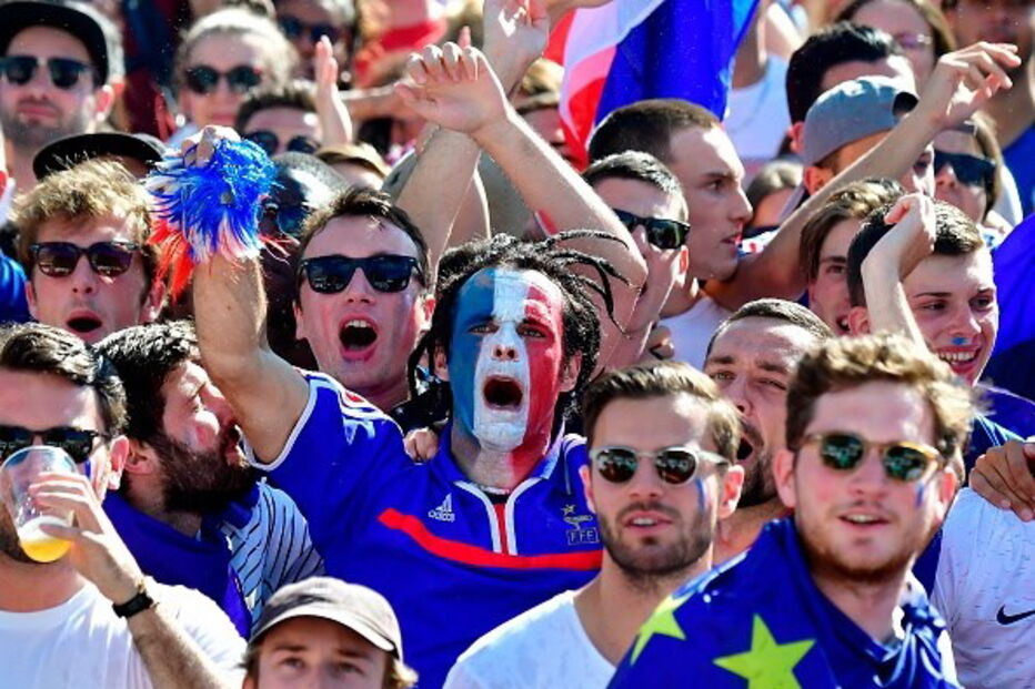 Franceses celebram vitória 