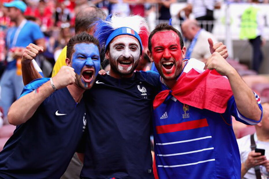 Franceses celebram vitória 