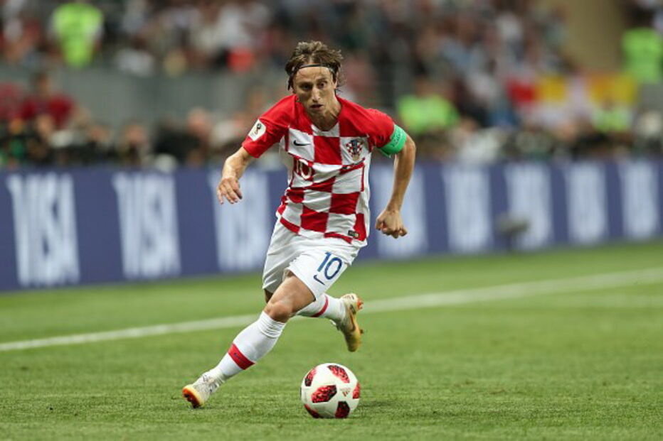 Luka Modric no jogo da final do Mundial2018