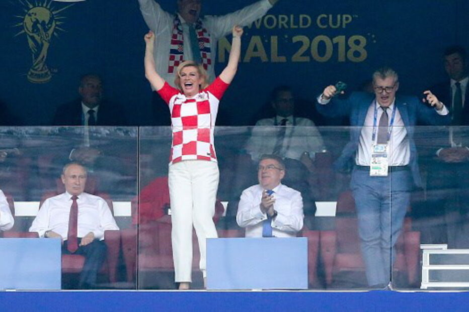 Presidente croata encantou o mundo na final do Mundial 2018