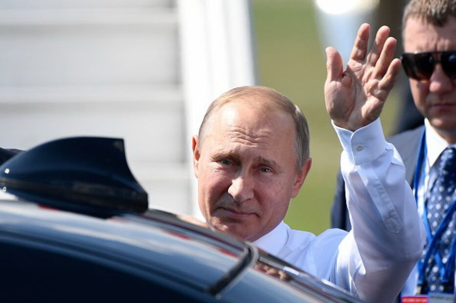 Donald Trump e Vladimir Putin reunidos em Helsínquia