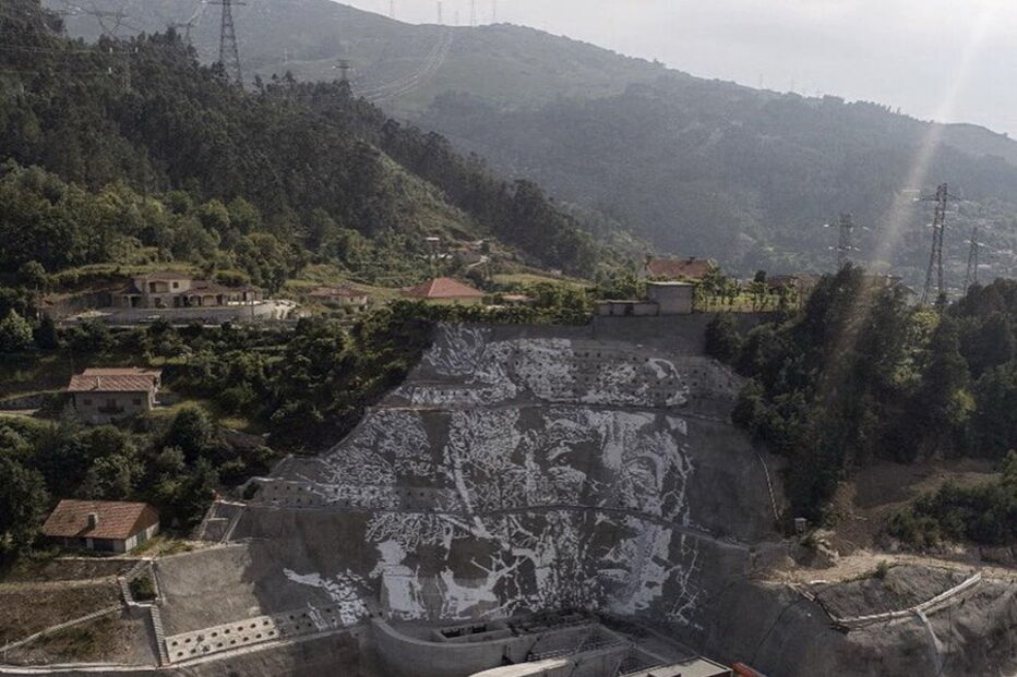 Imagens da gigantesca obra na Barragem da Caniçada