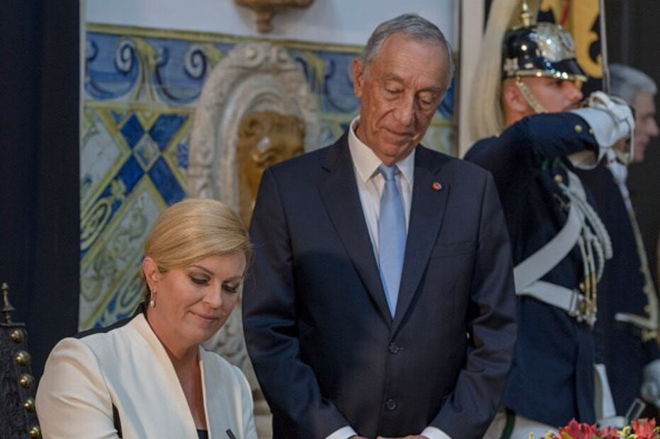 Presidente croata na visita a Portugal em maio de 2018