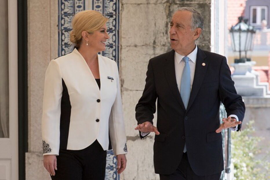 Presidente croata na visita a Portugal em maio de 2018