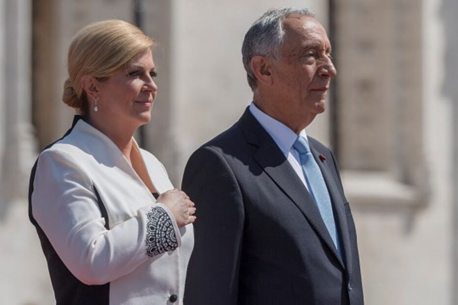 Presidente croata na visita a Portugal em maio de 2018