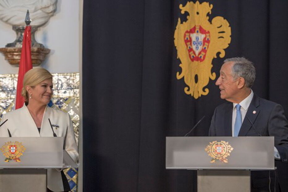 Presidente croata na visita a Portugal em maio de 2018