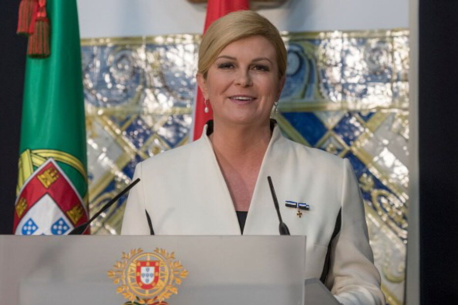 Presidente croata na visita a Portugal em maio de 2018