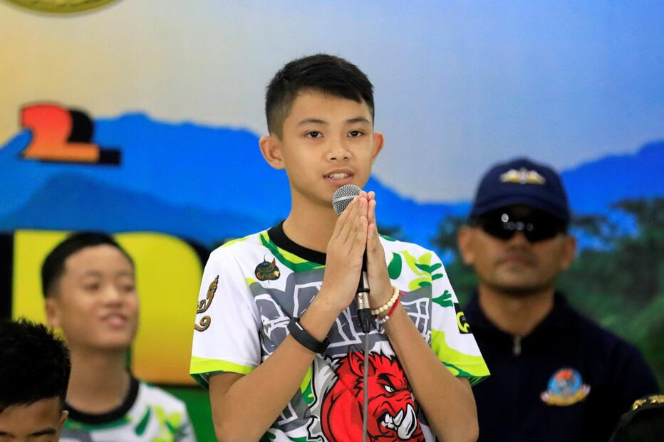 Meninos resgatados de gruta na Tailândia