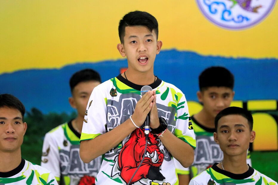 Meninos resgatados de gruta na Tailândia