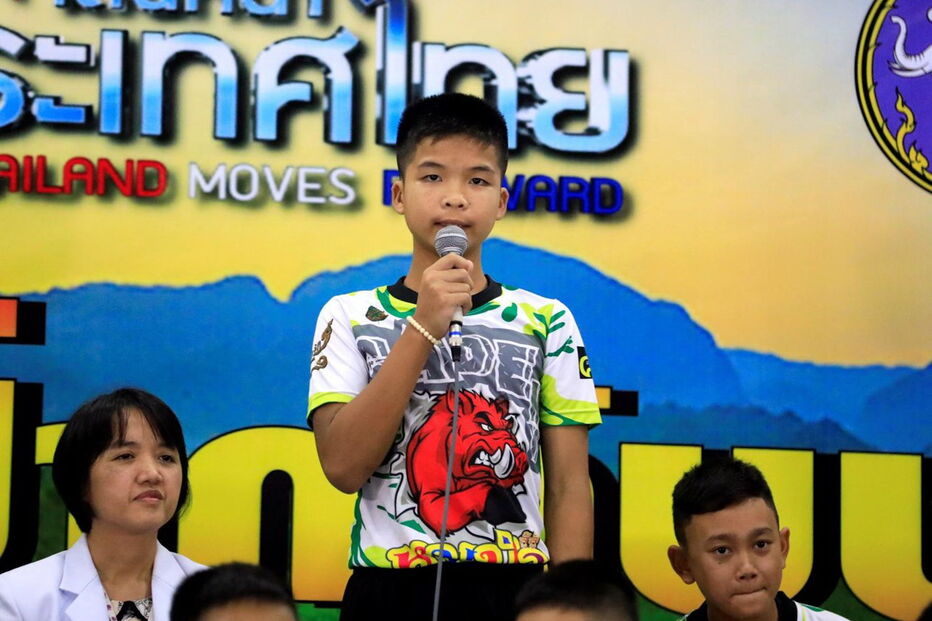 Meninos resgatados de gruta na Tailândia