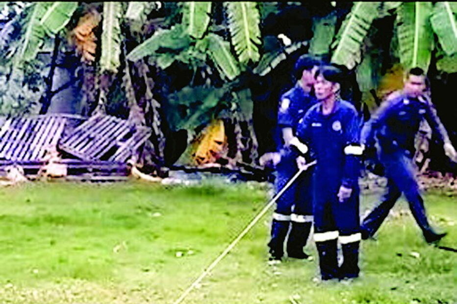 Crocodilo em lar de idosos da Tailândia