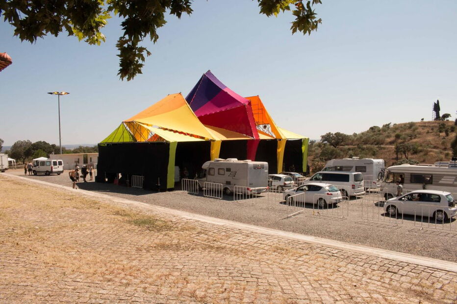 Recinto do festival Boom em Idanha-a-Nova