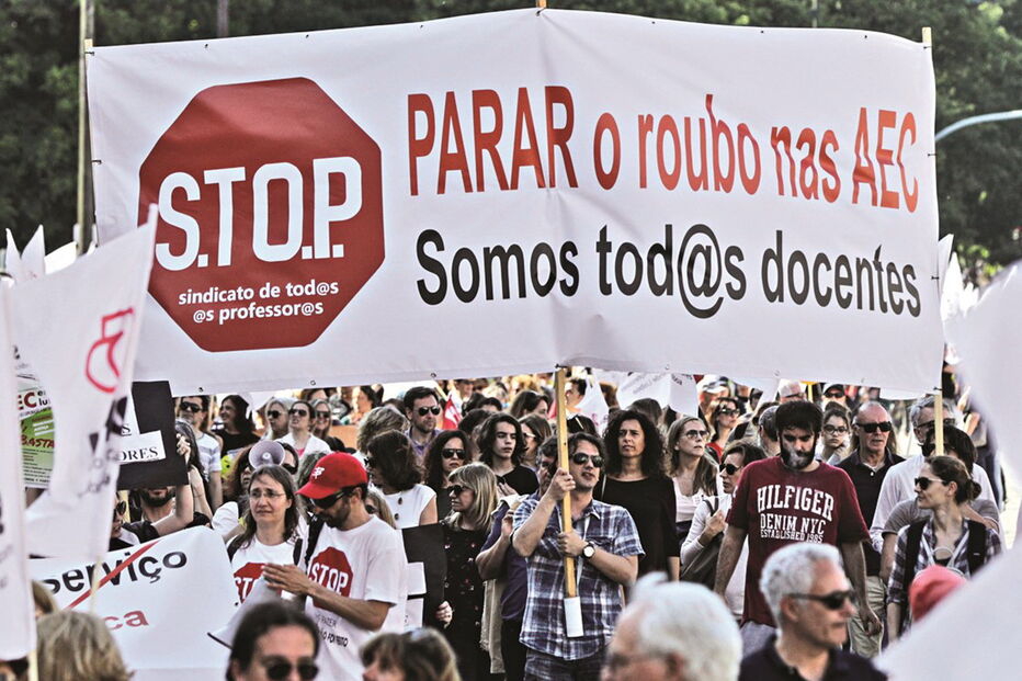 Manifestação do STOP, Sindicato de Todos os Professores