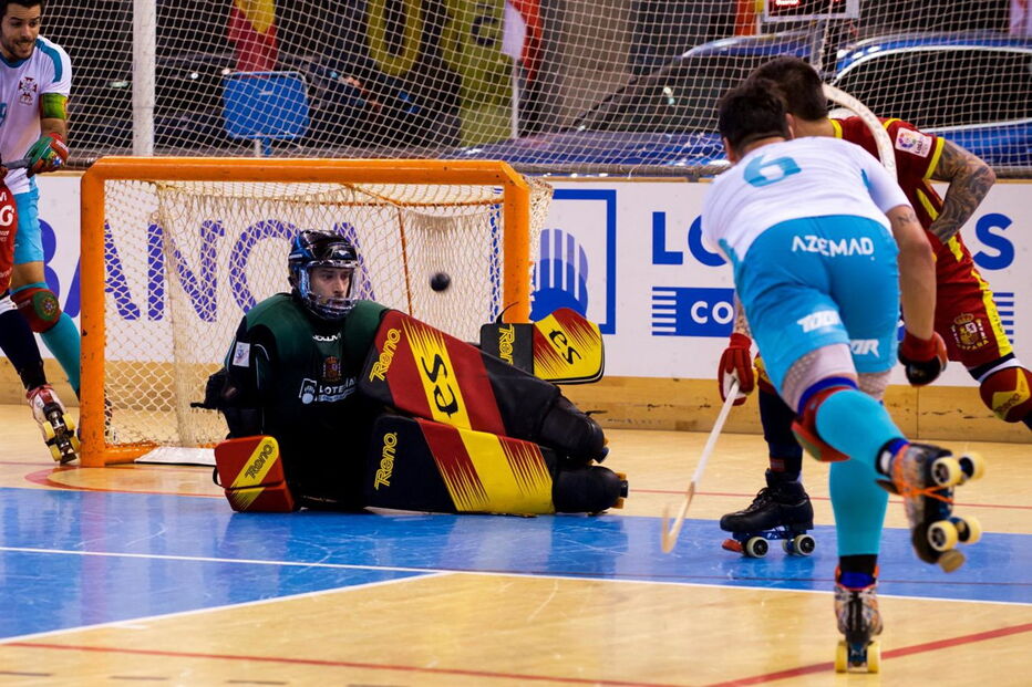 Jogo Espanha-Portugal da final do campeonato da Europa de hóquei em patins