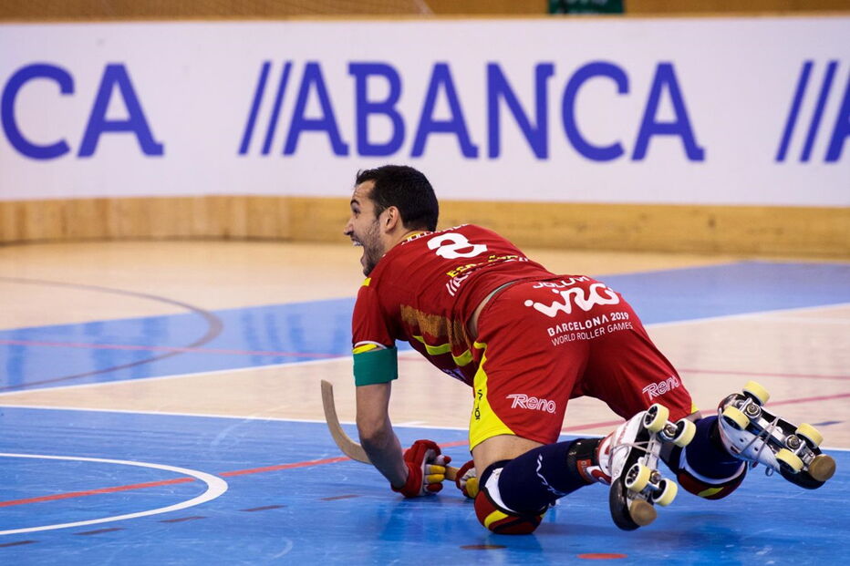 Jogo Espanha-Portugal da final do campeonato da Europa de hóquei em patins
