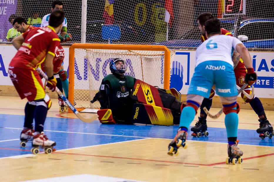 Jogo Espanha-Portugal da final do campeonato da Europa de hóquei em patins