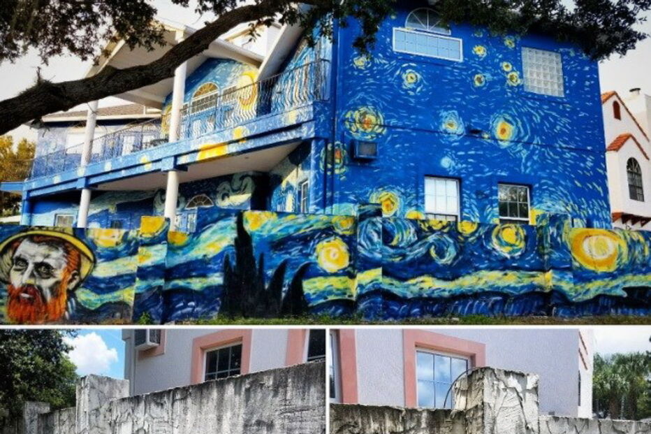 Casa resultou numa réplica do quadro 