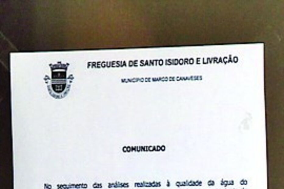 Junta de Freguesia afixou aviso