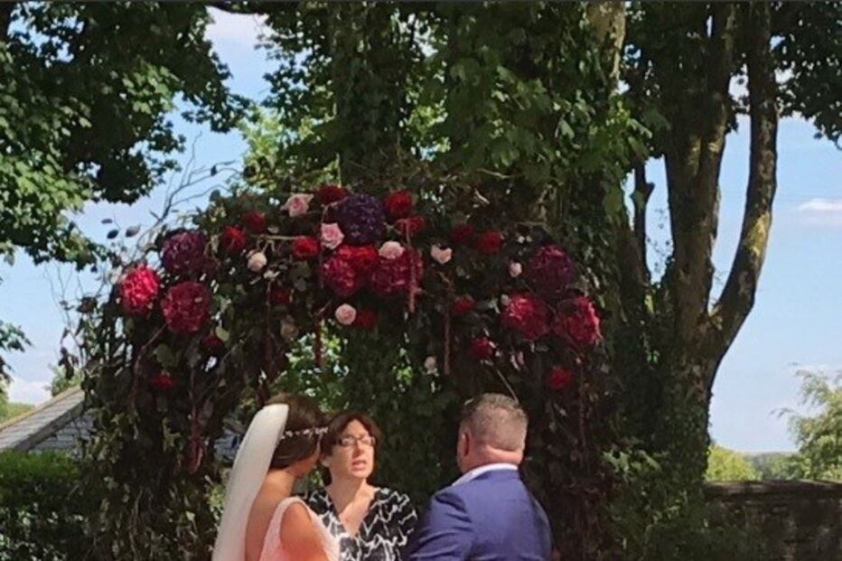 Cerimónia do casal na passada quinta-feira