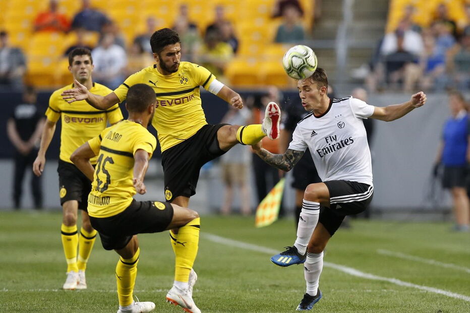 Benfica e Dortmund disputaram jogo nos EUA