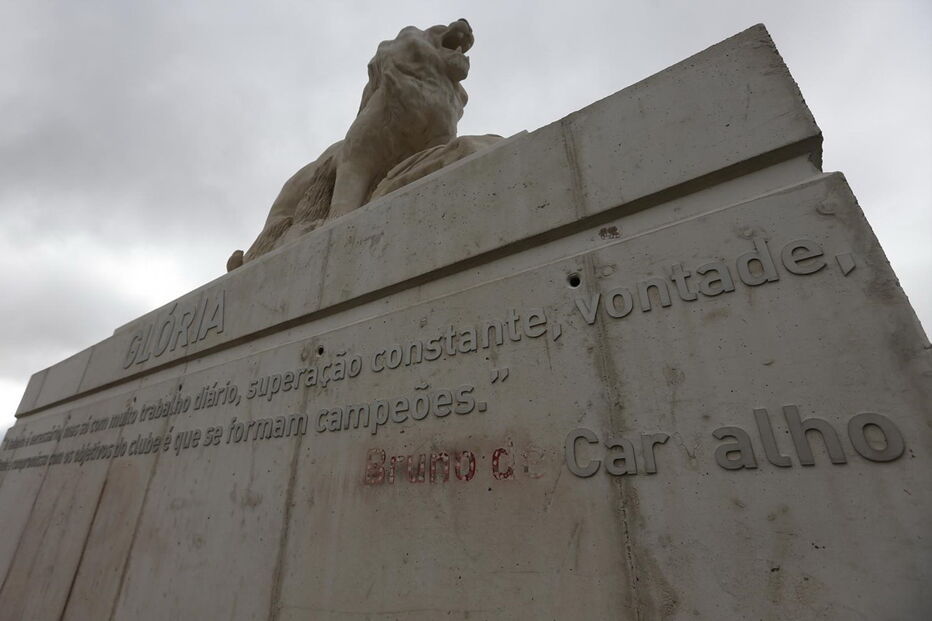 Estátua do leão em Alvalade foi vandalizada