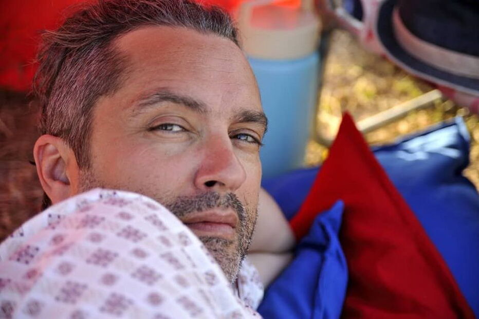 Vicente Alves do Ó na rodagem do filme 