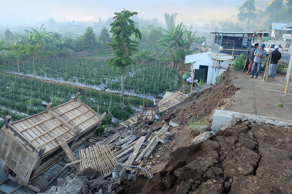 Sismo em Lombok, Indonésia